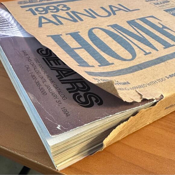 1993 Annual Home Catalog Sears & Roebuck with Original Wrap Good Condition - Picture 2 of 3